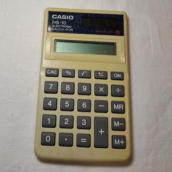 Vintage Casio Electronic Solar Calculator HS-10 - Picture 3 of 3